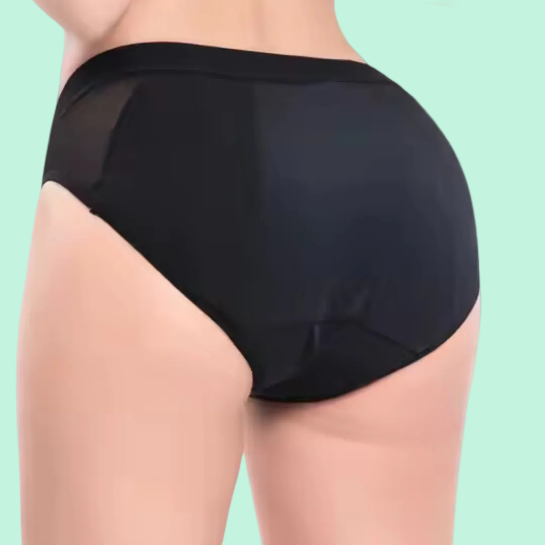 Bombacha menstrual con corte de pierna amplia | para flujo abundante, máxima absorción y confort emes