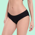 Bikini menstrual absorbente tiro medio, apto para playa y piscina