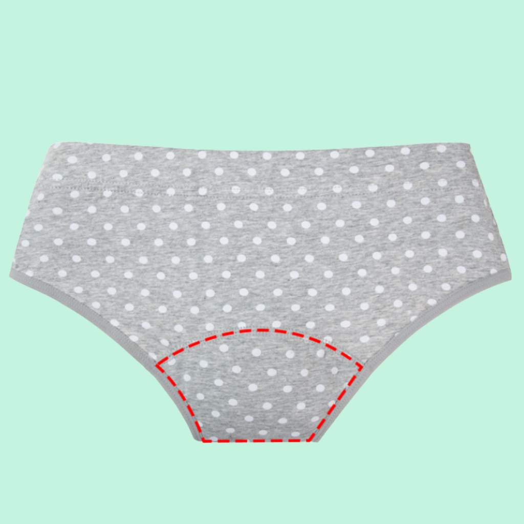 bombachas absorbente para niñas  lunares emes