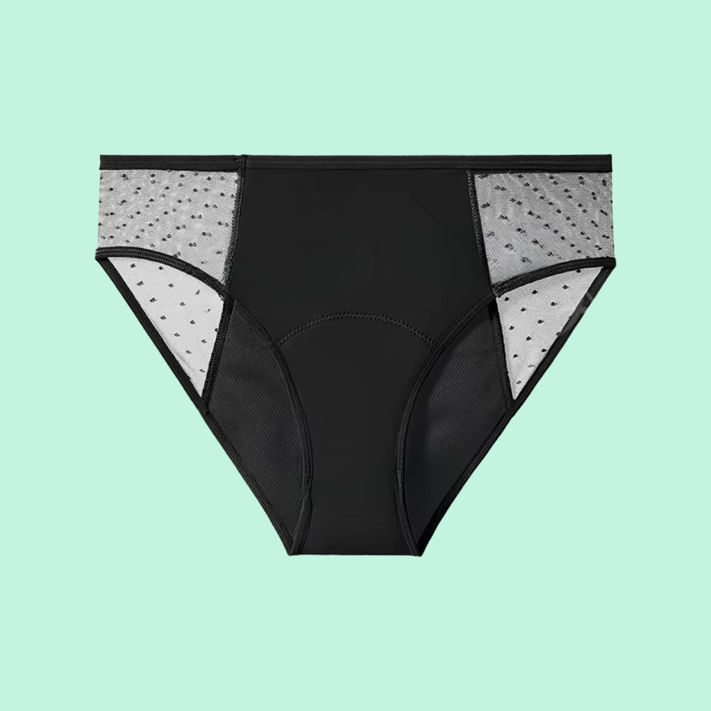 Bombacha menstrual vedetina con microtul