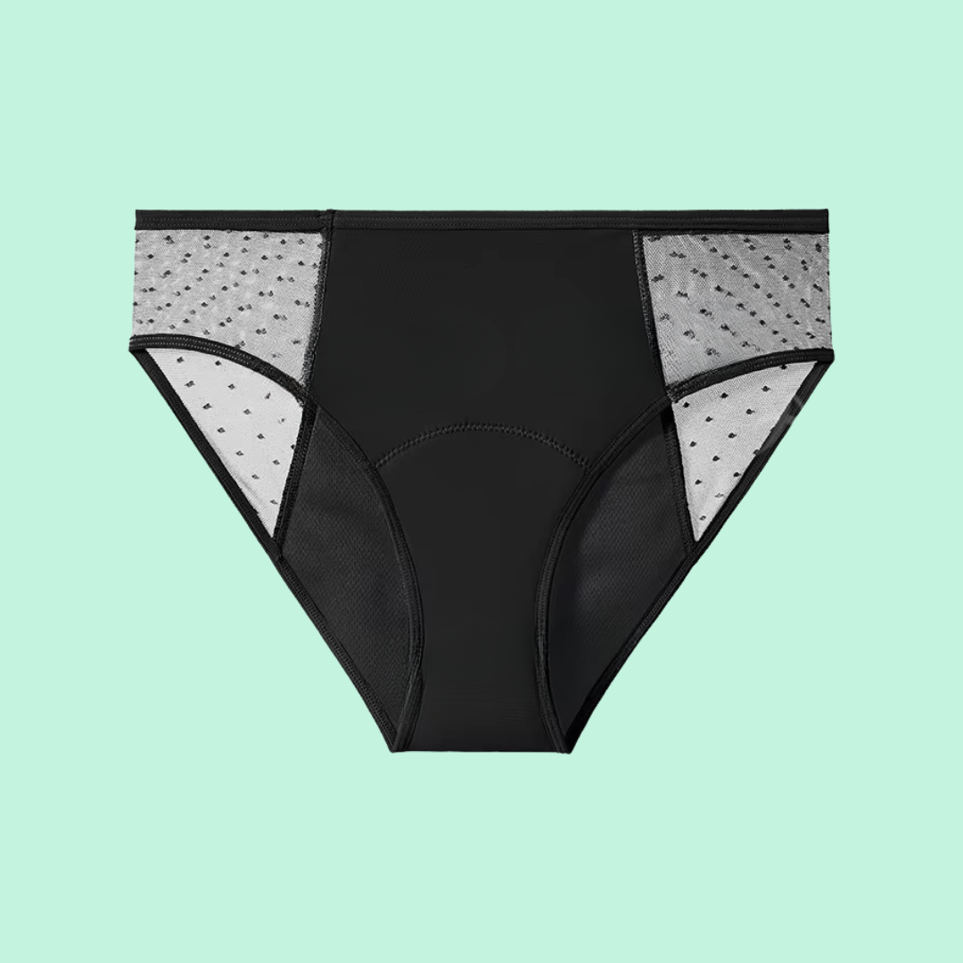 Bombacha menstrual vedetina con microtul