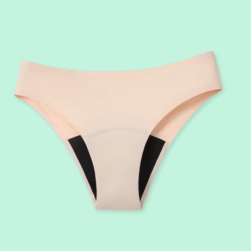 Vedetina menstrual absorbente sin costura tiro medio arena | emes