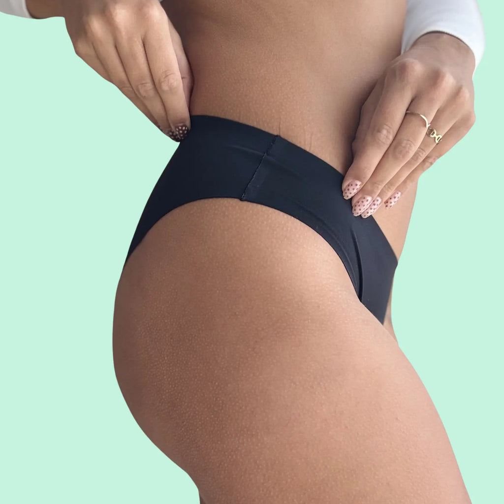 bikini menstrual absorbente tiro bajo emes