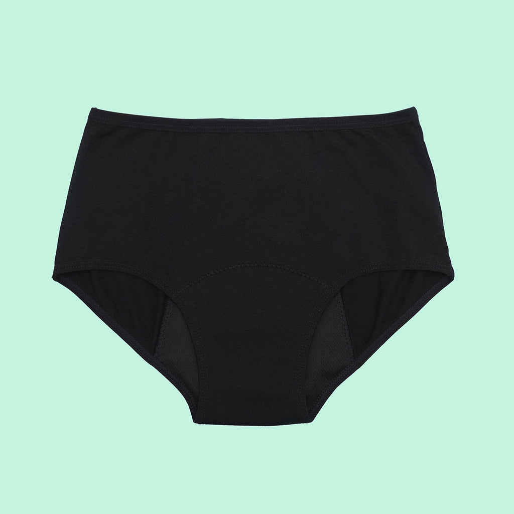 Bombacha menstrual Hipster de algodón negra | emes