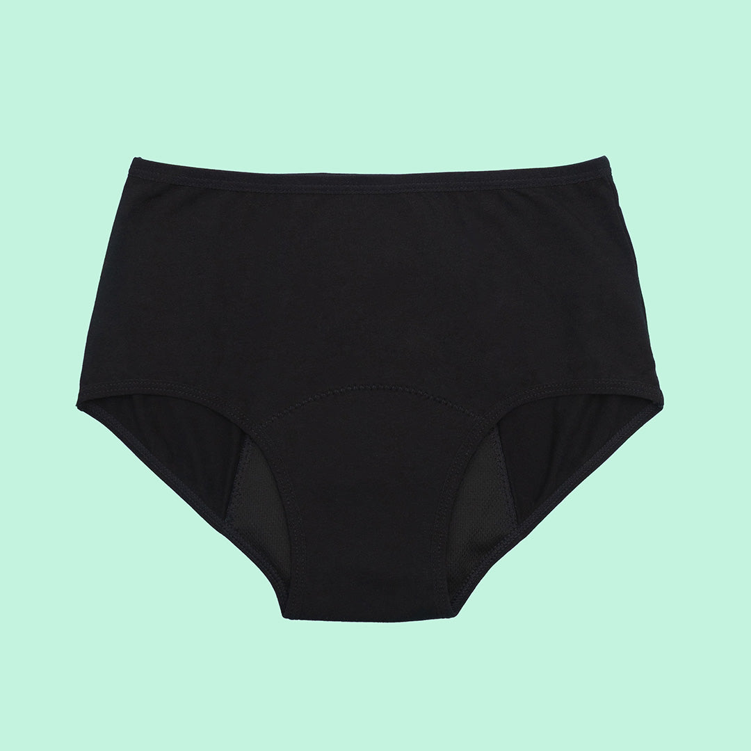 Bombacha menstrual Hipster de algodón negra | emes