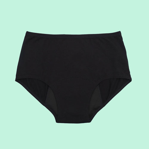 Bombacha menstrual Hipster de algodón negra | emes