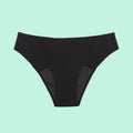 Vedetina menstrual absorbente sin costura tiro medio negra | emes