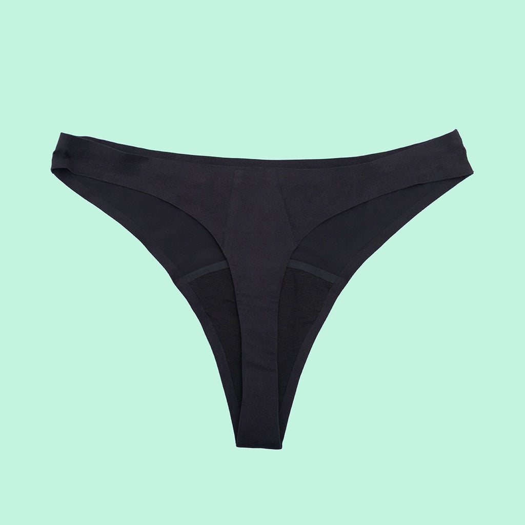 Tanga absorbente sin costura - menstruación, fugas y posparto dorso | emes
