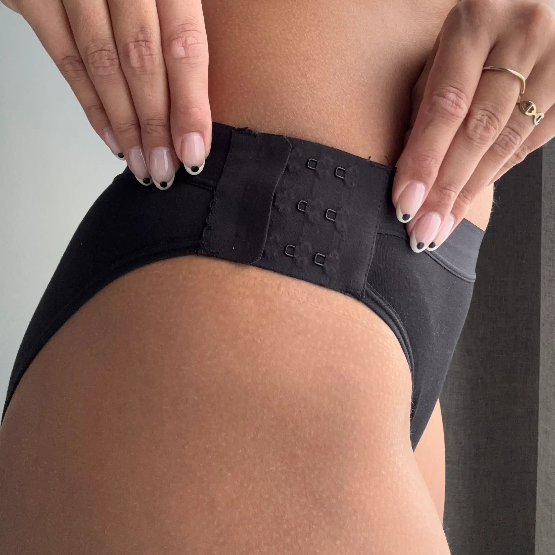 Bombacha menstrual vedetina desmontable bambú, absorción moderada emes