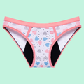 bombacha menstrual absorbente algodón orgánico niñas corazones emes